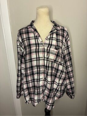 Victoria Secret Flannel Pajama Top